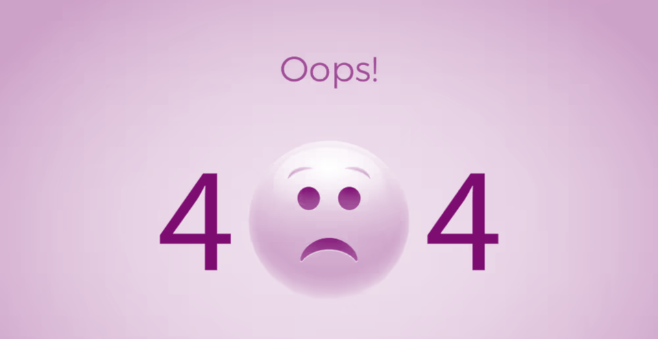 404 error page not found